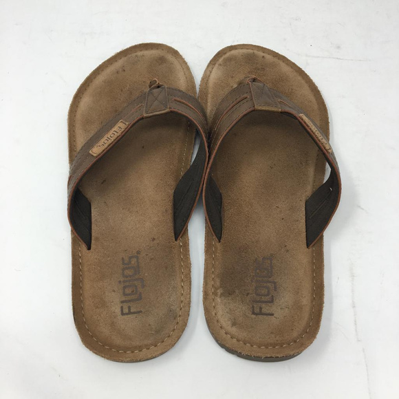 Flojos Alonzo Men's Comfort Flip Flops Sandals C/K - Picture 2 of 4